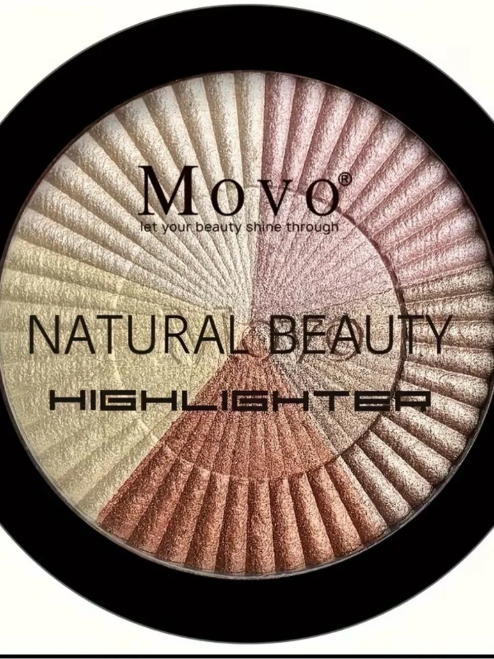 2/$14-MOVO Multi-Tone Radiant Highlighter Palette - Gold, Pink, Bronze